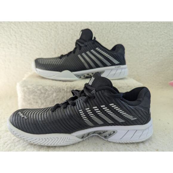 WOMEN'S K-SWISS HYPERCOURT EXPRESS 2 TENNIS SHOES (BLACK/WHITE) SZ 7.5 - Picture 2 of 8